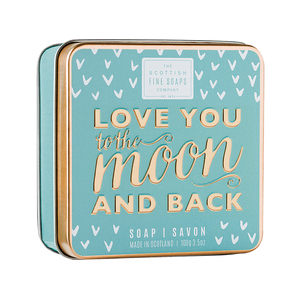 Scottish Fine Soap - Sweet Saying - Love You To The Moon & Back - Soap in a Tin