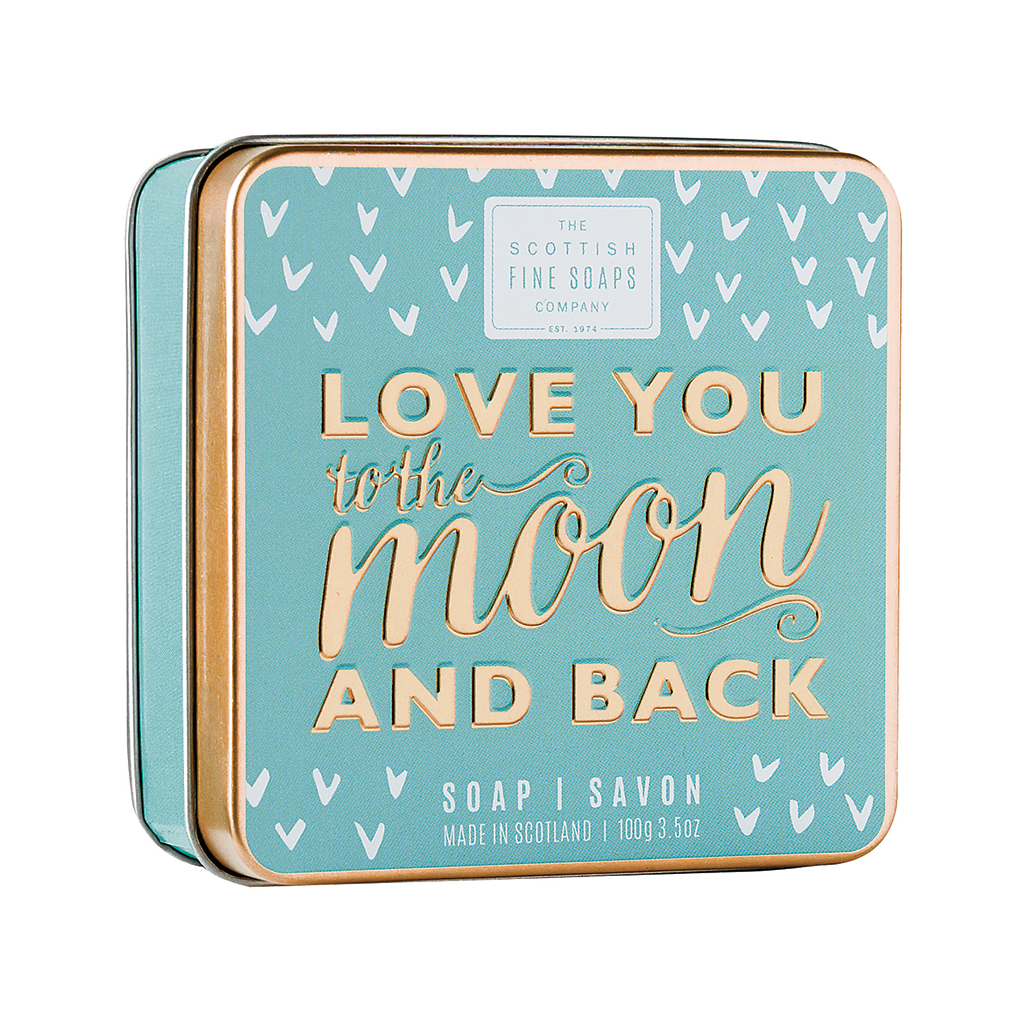 Scottish Fine Soap - Sweet Saying - Love You To The Moon & Back - Soap in a Tin