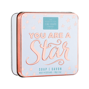Scottish Fine Soap - Sweat Saying - You Are a Star - Soap In A Tin
