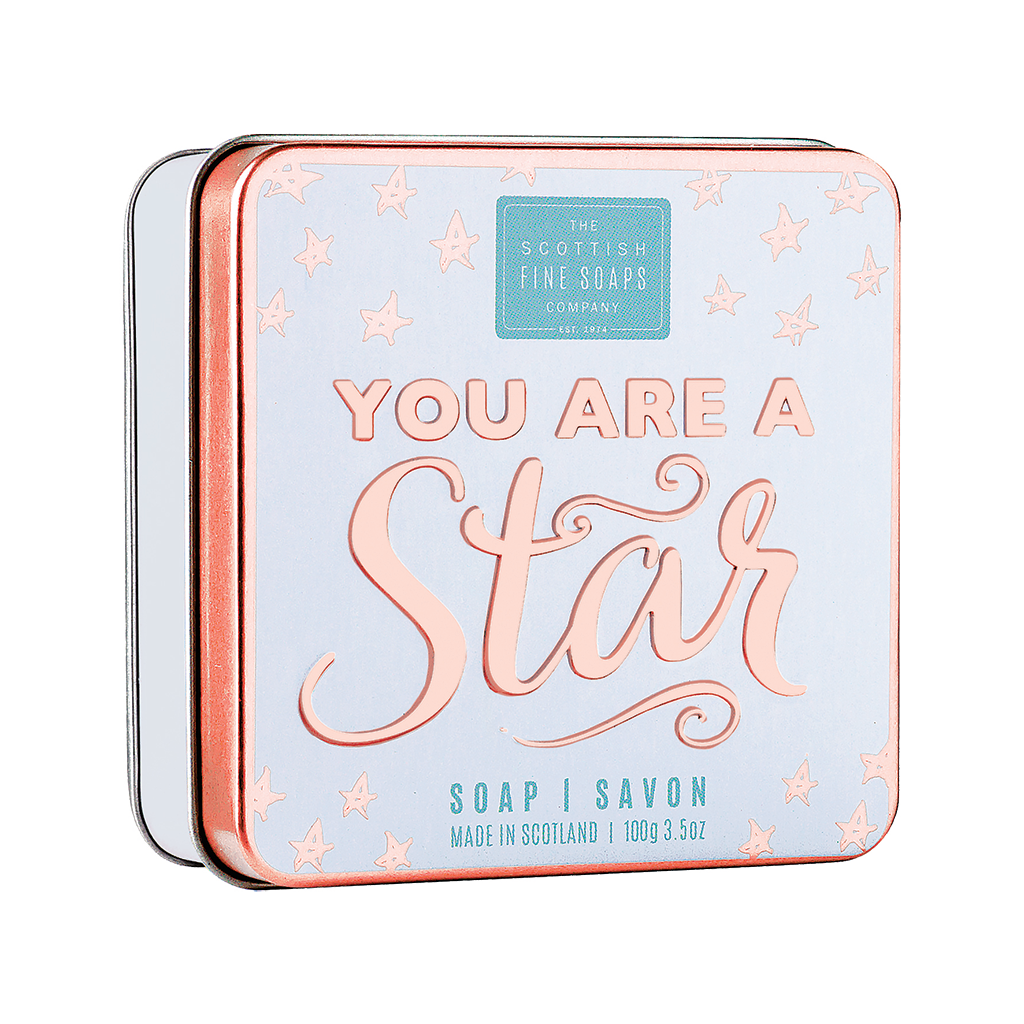 Scottish Fine Soap - Sweat Saying - You Are a Star - Soap In A Tin