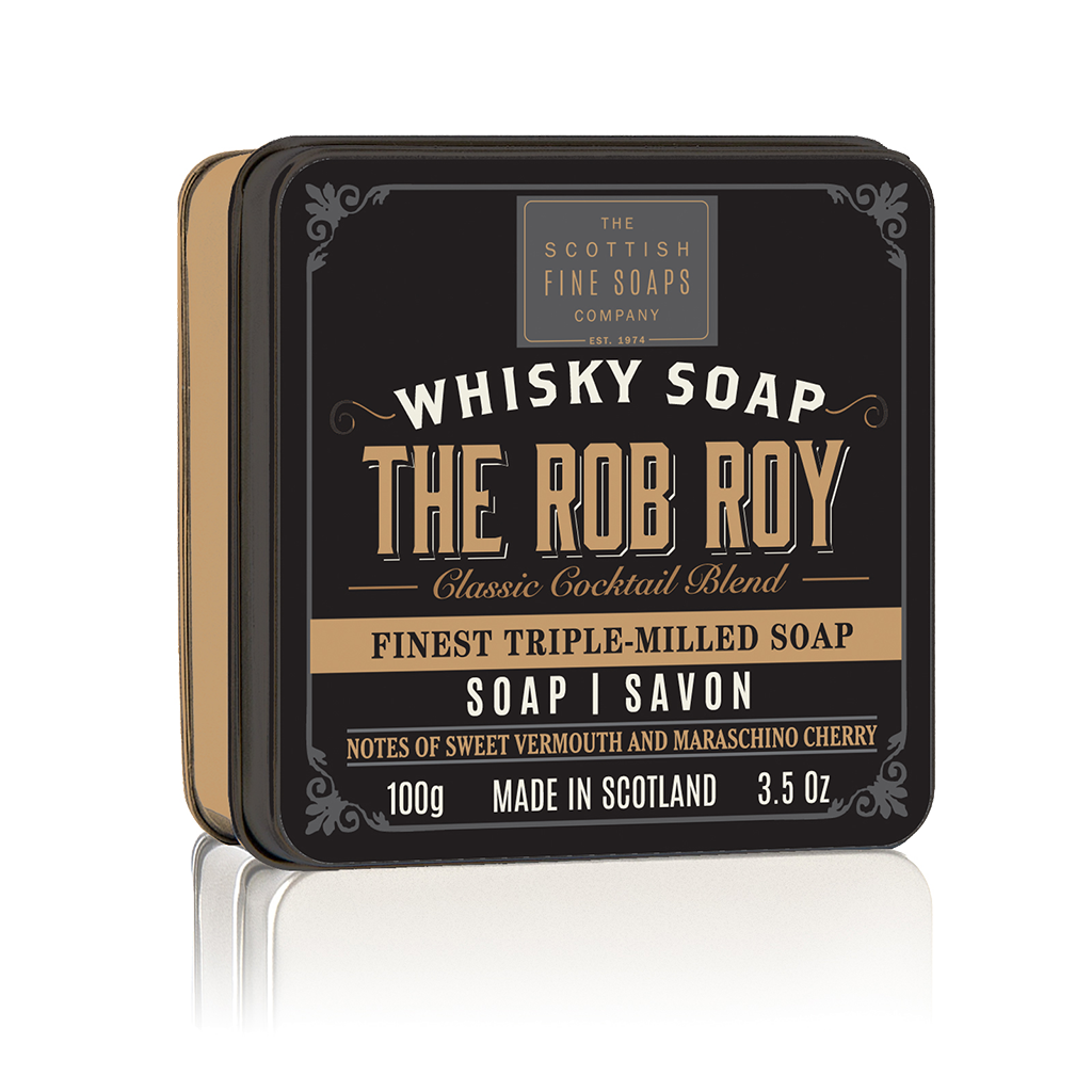 Scottish Fine Soap - Whisky Cocktails - The Rob Roy Soap in a Tin