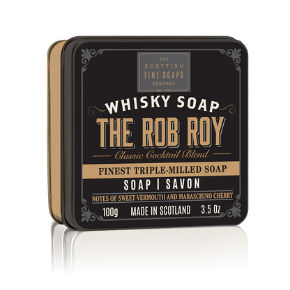 Scottish Fine Soap - Whisky Cocktails - The Rob Roy Soap in a Tin