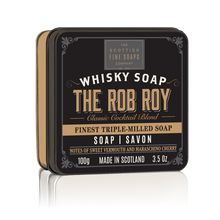 Lade das Bild in den Galerie-Viewer, Scottish Fine Soap - Whisky Cocktails - The Rob Roy Soap in a Tin
