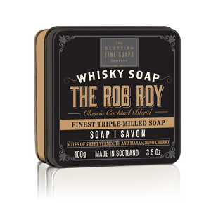 Scottish Fine Soap - Whisky Cocktails - The Rob Roy Soap in a Tin
