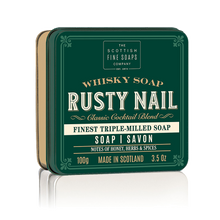 Lade das Bild in den Galerie-Viewer, Scottish Fine Soap - Whisky Cocktails - Rusty Nail Soap in a Tin
