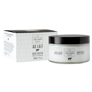 Scottish Fine Soap - Au Lait Body Butter im Glas Tiegel