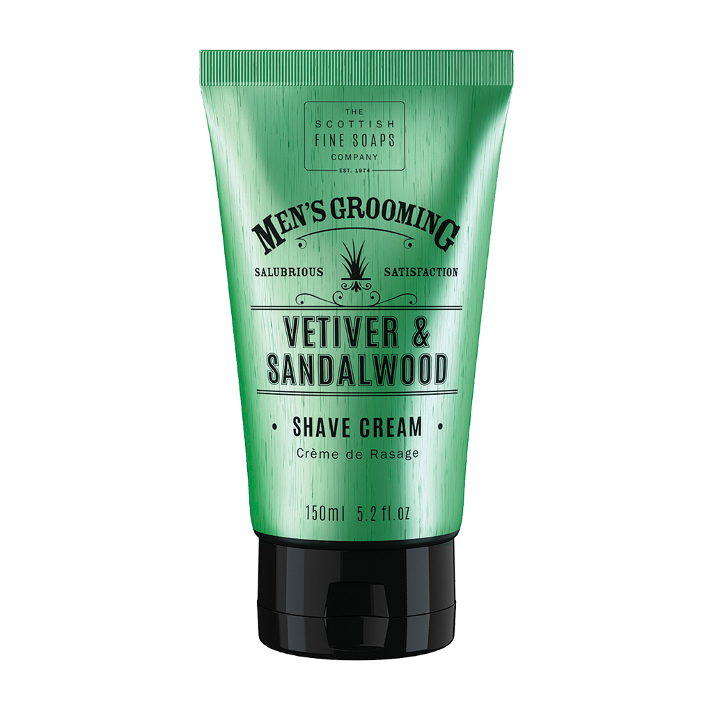 Scottish Fine Soap - Vetiver & Sandelwood - Shaving Cream - Rasiercreme