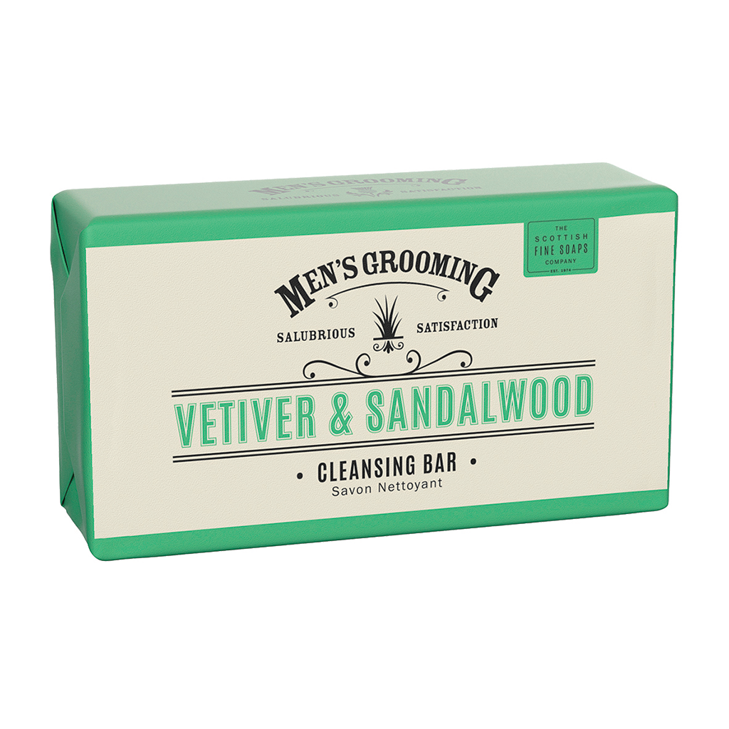 Scottish Fine Soap - Vetiver &amp; Sandelwood - Body Bar - Soap - Körperseife