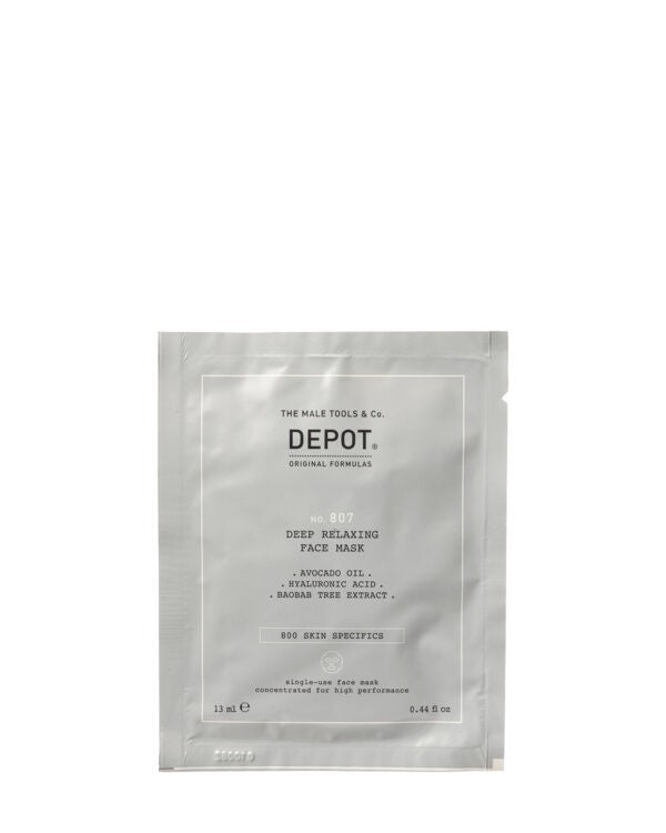 DEPOT MALE TOOL NO. 807 DEEP RELAXING FACE MASK