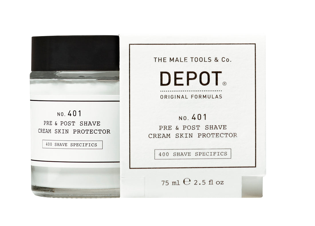 DEPOT MALE TOOL NO. 401 PRE &amp; POST SHAVE CREAM SKIN PROTECTOR