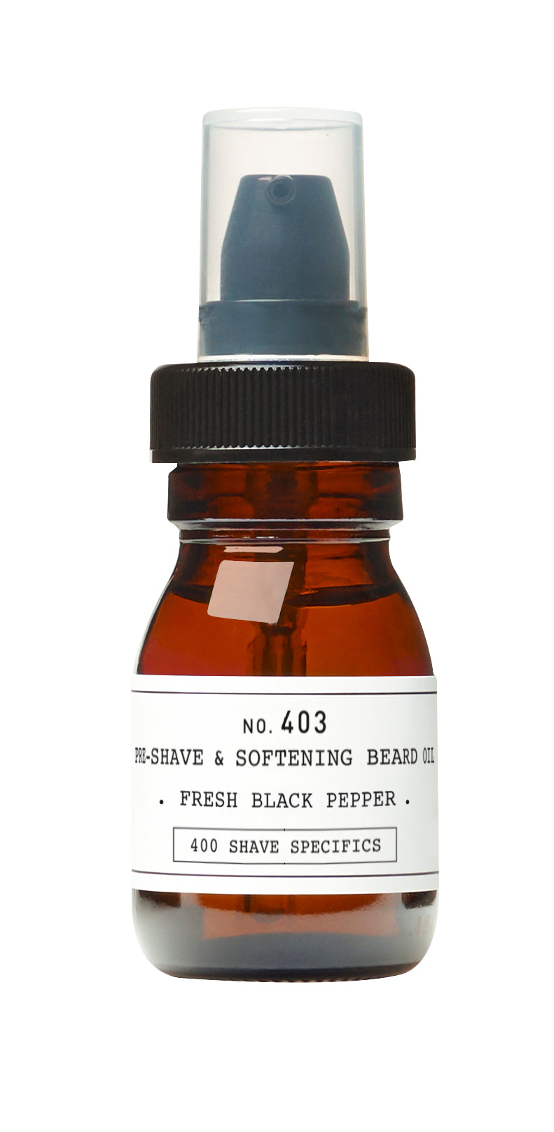 DEPOT MALE TOOL NO. 403 PRE-SHAVE &amp; SOFTENING BEARD OIL - Fresh Black Pepper