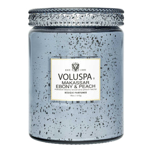 Voluspa - Makassar Ebony & Peach Large Candle - Ebenholz & Pfirsich Duftkerze