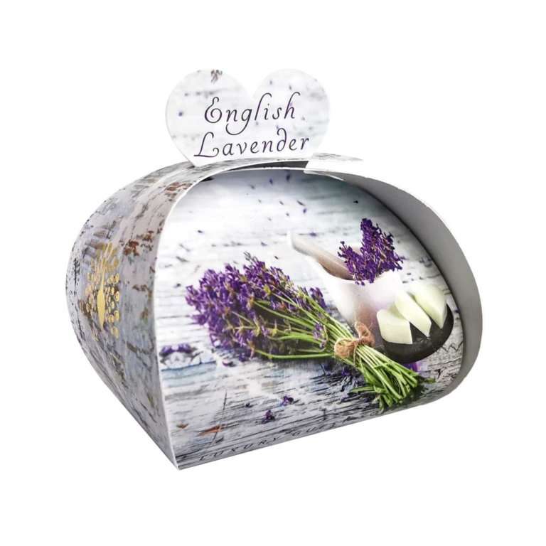 The English Soap Company - English Lavender Guest Soap - Gästeseife 3 x 20 g