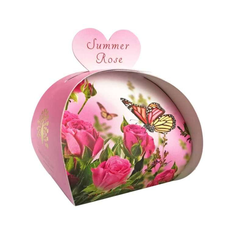 The English Soap Company - Summer Rose Soap Gästeseife 3 x 20g