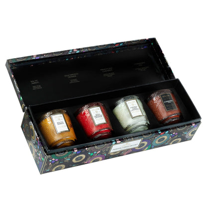 Voluspa -  Japonica Best-Sellers - 4 Pedestal Candle Gift Set -