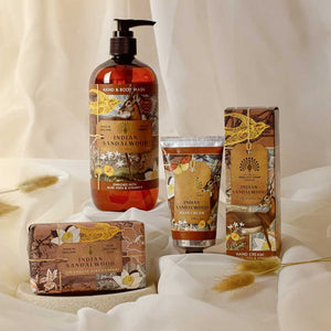 The English Soap Company -  Anniversary Indian Sandelwood Hand & Body Wasch - Indische Sandelholz Hand & Duschgel