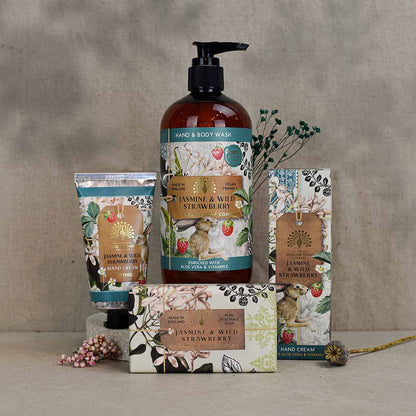 The English Soap Company -  Anniversary Jasmine and Wild Strawberry Hand and Body Wash - Jasmin und Wild Erdbeer Hand &amp; Duschgel