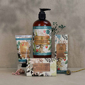 The English Soap Company -  Anniversary Jasmine and Wild Strawberry Hand and Body Wash - Jasmin und Wild Erdbeer Hand & Duschgel