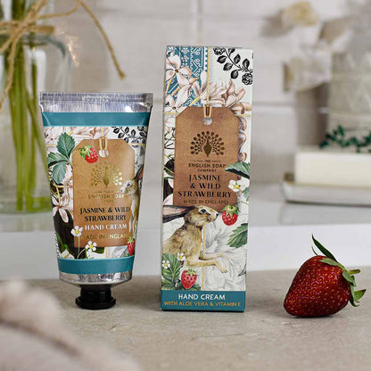 The English Soap Company -  Anniversary Jasmine and Wild Strawberry Hand Cream - Jasmin und Wild Erdbeeren Handcreme