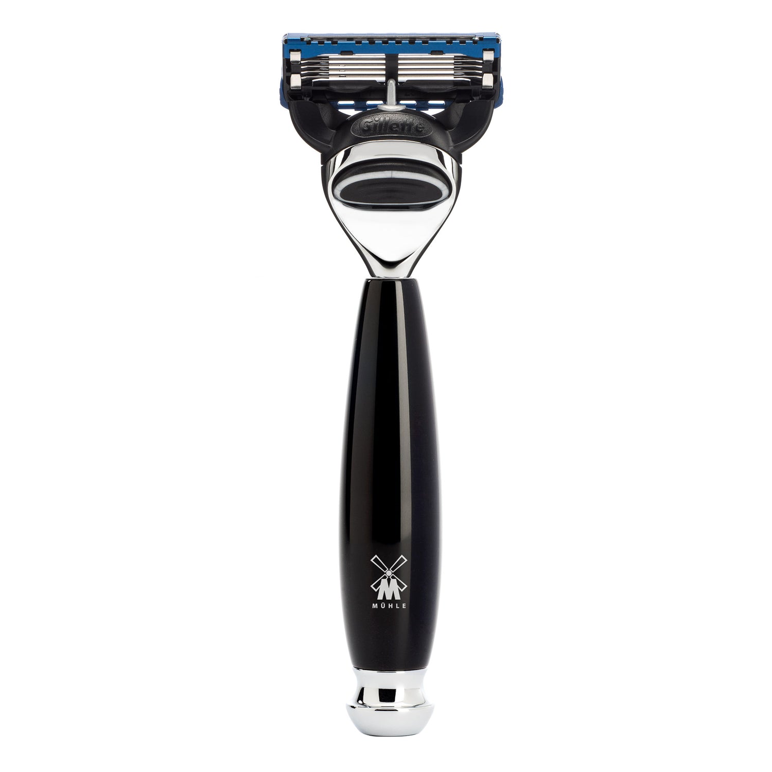 MÜHLE Rasierset VIVO Edelharz schwarz, Black Fibre, mit Gillette® Fusion, S 21 M 336 SF