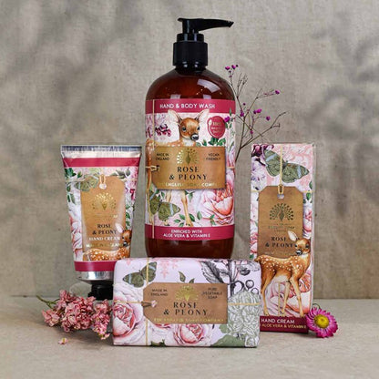 The English Soap Company -  Anniversary Rose and Peony Hand &amp; Body Wasch - Rosen &amp; Pfingstrosen Hand &amp; Duschgel