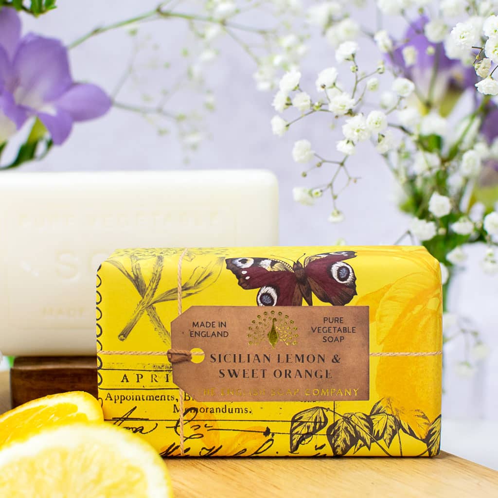 The English Soap Company -  Anniversary Sicilian Lemon and Sweet Orange Soap - Sicilianische Zitronen und süsse Orangen  Seife