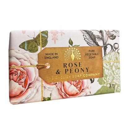 The English Soap Company - Anniversary Rose &amp; Peonie Soap - Rose &amp; Pfingstrose Seife