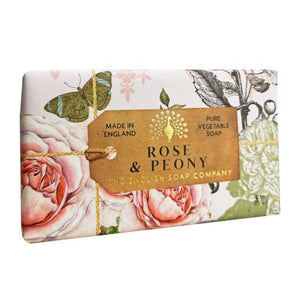 The English Soap Company - Anniversary Rose & Peonie Soap - Rose & Pfingstrose Seife