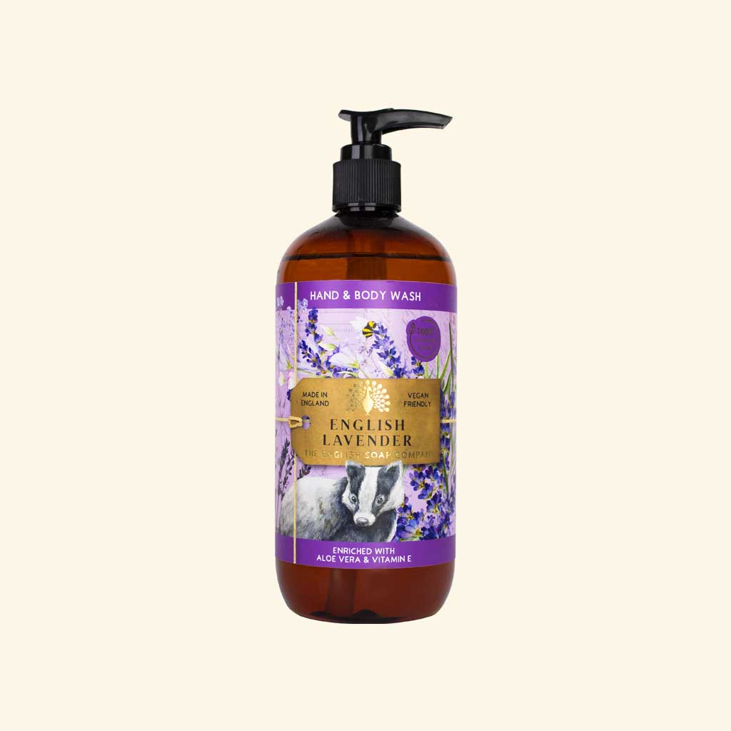 The English Soap Company -  Anniversary English Lavender Hand and Body Wash - Englisch Lavendel  Hand & Duschgel
