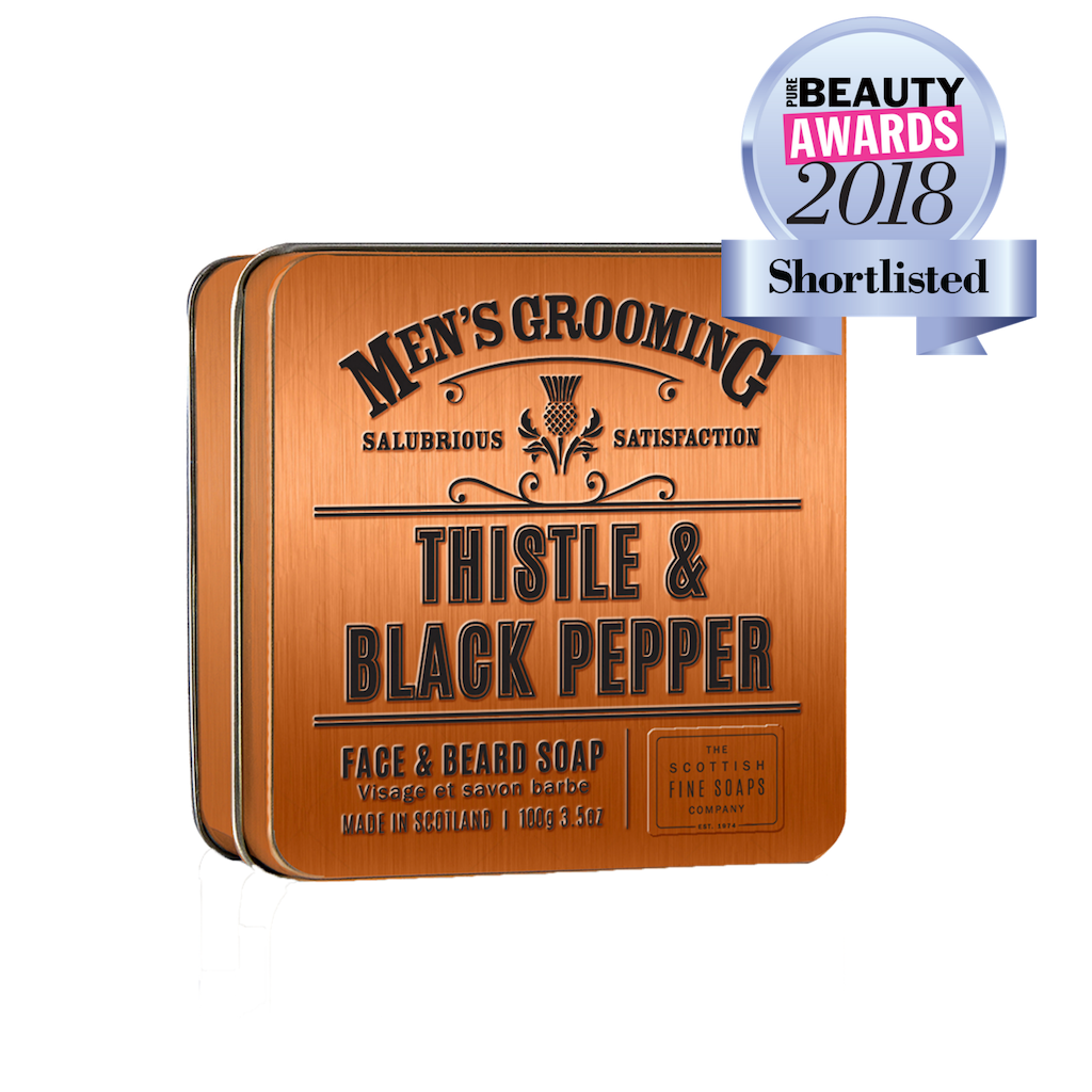 Scottish Fine Soap - Thistle &amp; Black Pepper - Beard and Face Soap - Bart- und Gesichtsseife