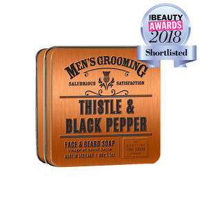 Scottish Fine Soap - Thistle & Black Pepper - Beard and Face Soap - Bart- und Gesichtsseife