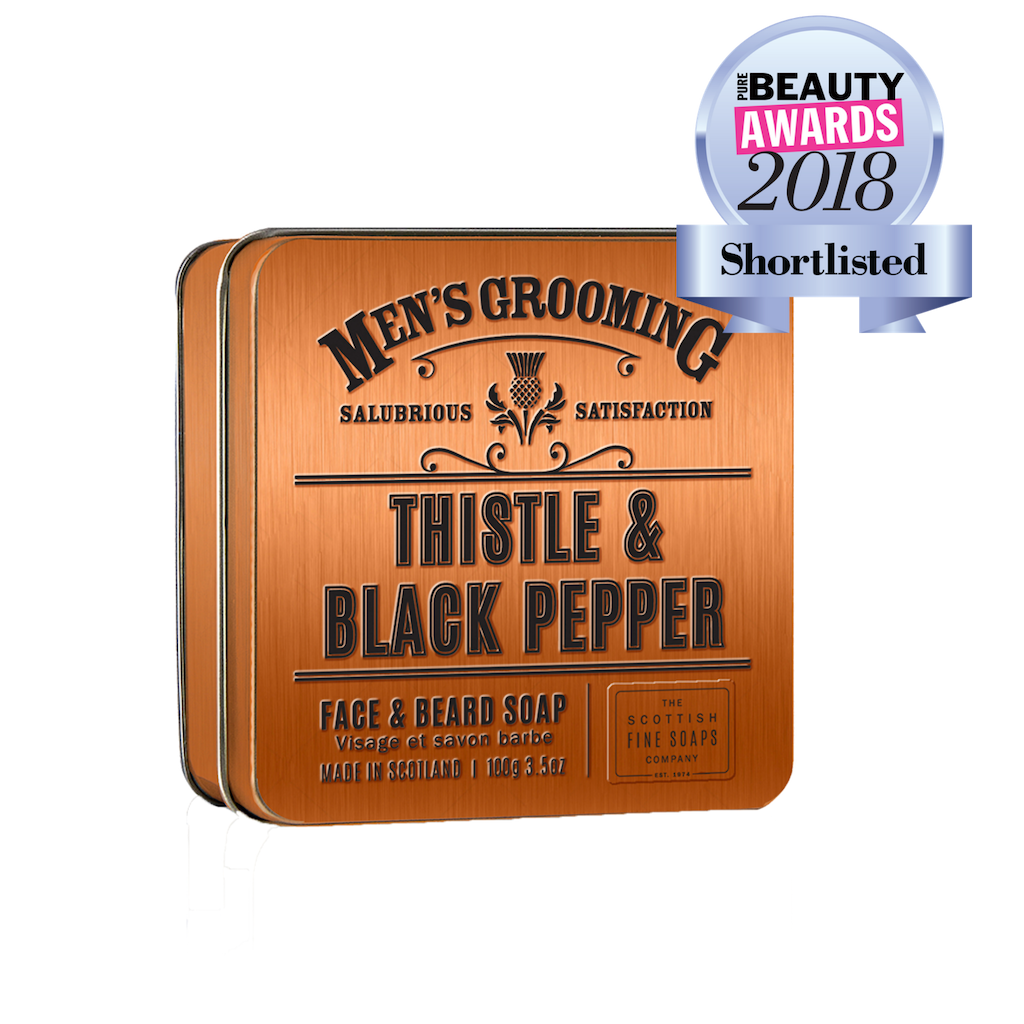 Scottish Fine Soap - Thistle & Black Pepper - Beard and Face Soap - Bart- und Gesichtsseife