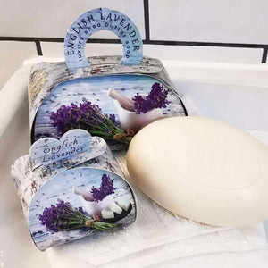 The English Soap Company - English Lavender Guest Soap - Gästeseife 3 x 20 g