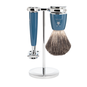 MÜHLE Rasierset RYTMO Petrol, Reines Dachshaar,  S 81 M 228 SR