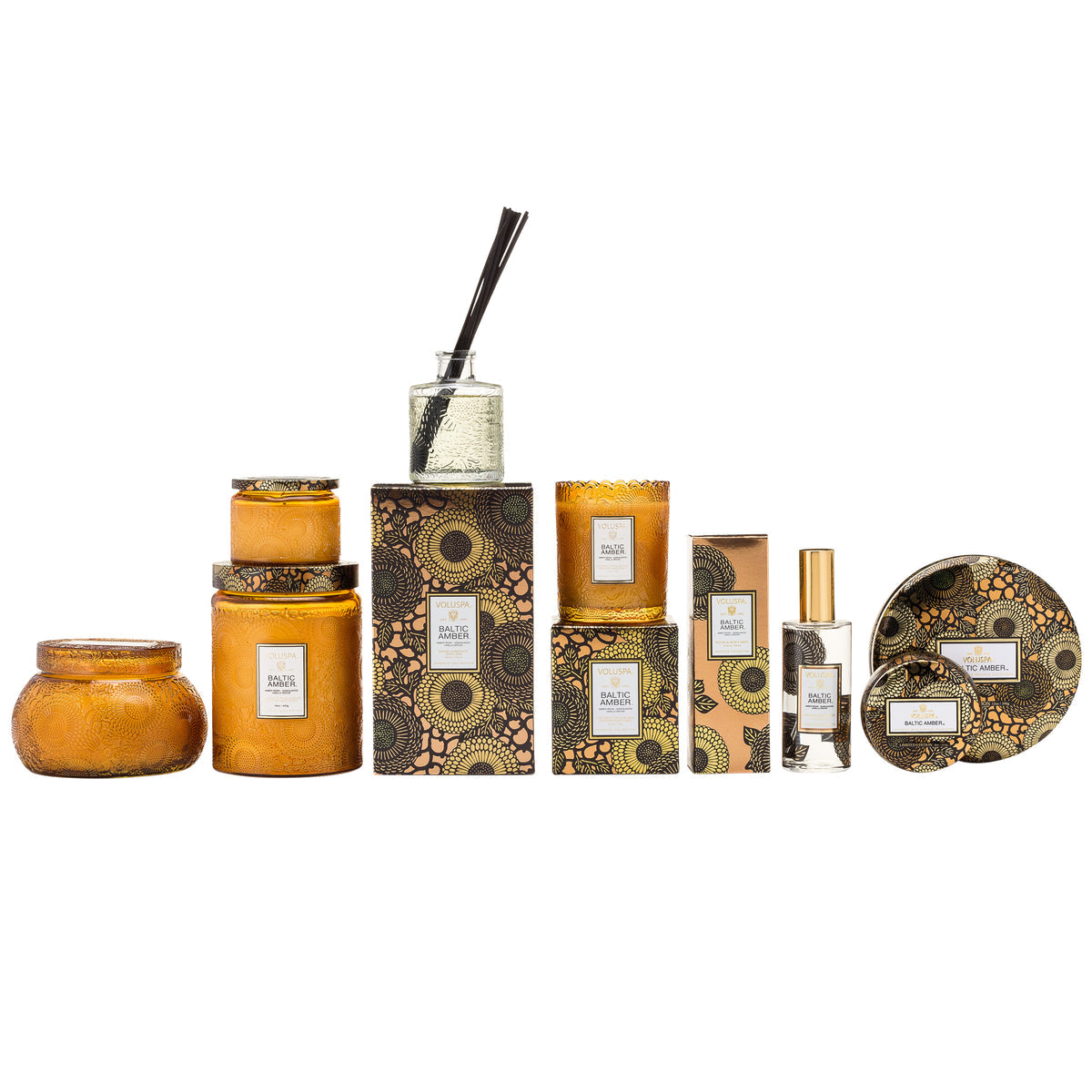 Voluspa -Baltic Amber Mini Tin Candle - Klassische Duftkerze