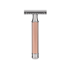 Lade das Bild in den Galerie-Viewer, MÜHLE  Traditional Rasierhobel R89 Rosegold, geschlossener Kamm, Griffmaterial Metall
